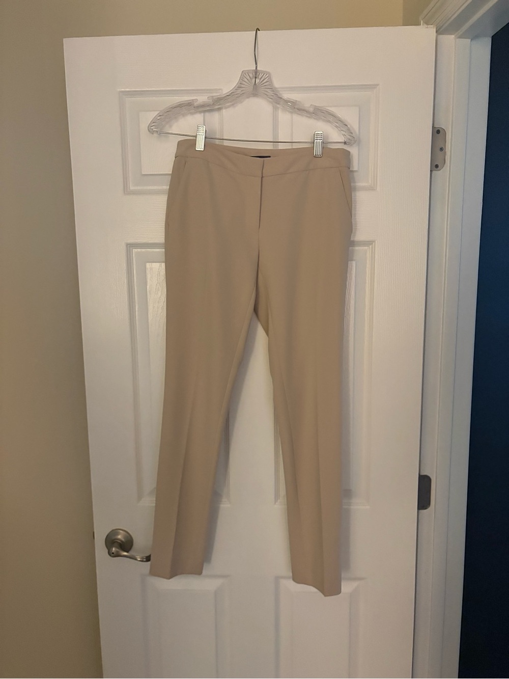 Tommy Hilfiger Beige Slim Straight Trousers